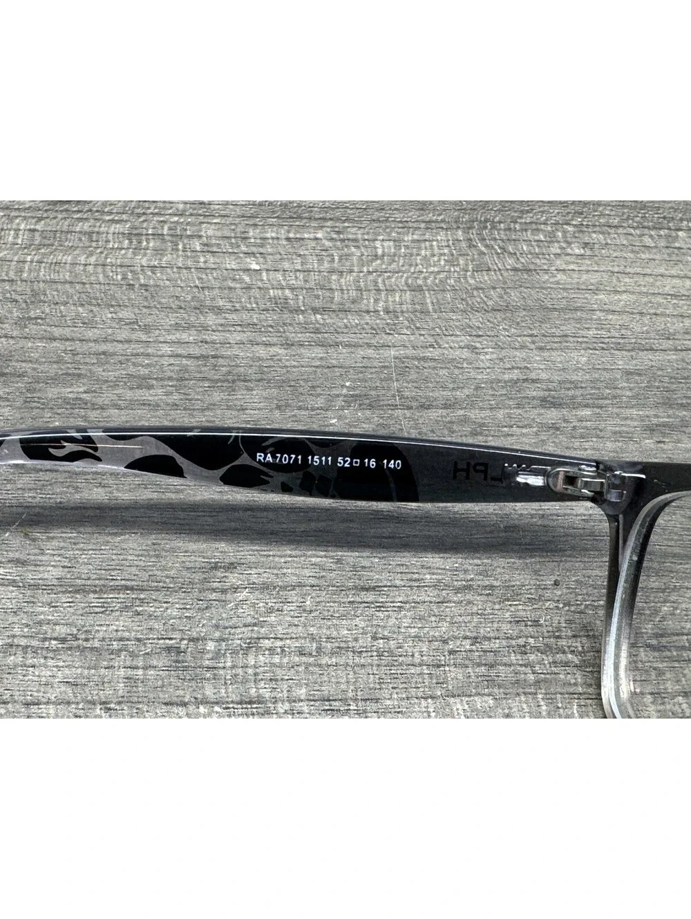 RALPH LAUREN Eyeglasses RA7071 1511 Gray Black Fade 52-16-140 FRAMES ONLY